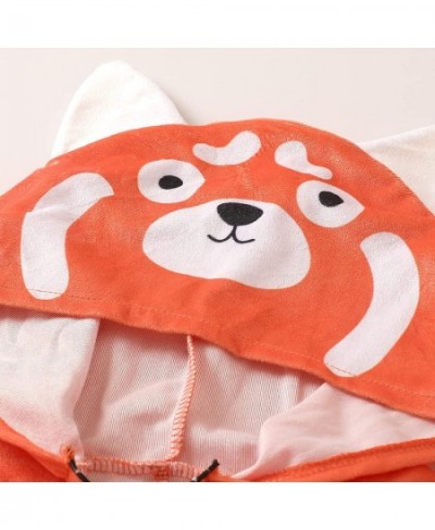 Turn Red Costume Mei's Red Panda Cosplay for Girls Kids Halloween Meilin Panda Jumpsuit $35.52 - Kids' Costumes