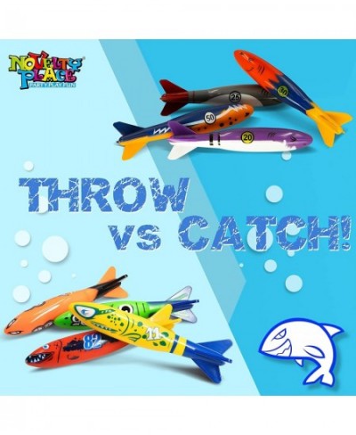 8 Pack Torpedo Bandits Diving Toy Rockets - Swimming Pool Underwater Game for Kids and Adults - Shark Design 8 Colors $18.17 ...