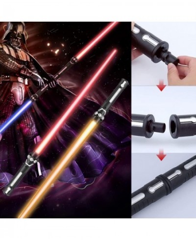 2 Pack Light Saber RGB 7 Colors Changing Dueling Light up Sabers with Light and Sound LED Light Swords Smooth Swing for Adult...