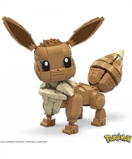 Pokémon Jumbo Eevee Toy Building Set 11 inches Tall poseable 824 Bricks and Pieces for Boys and Girls Ages 6 and up $84.92 - ...