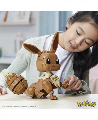 Pokémon Jumbo Eevee Toy Building Set 11 inches Tall poseable 824 Bricks and Pieces for Boys and Girls Ages 6 and up $84.92 - ...