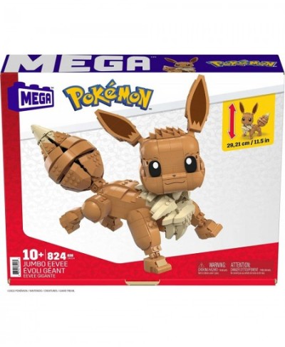 Pokémon Jumbo Eevee Toy Building Set 11 inches Tall poseable 824 Bricks and Pieces for Boys and Girls Ages 6 and up $84.92 - ...