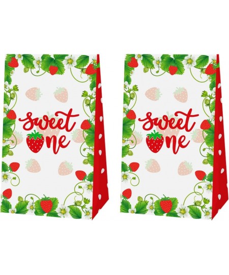 12pcs Strawberry Theme Birthday Party Bags Strawberry Theme 1st Birthday Decoration Sweet One Theme Birthday Party Sweet One ...