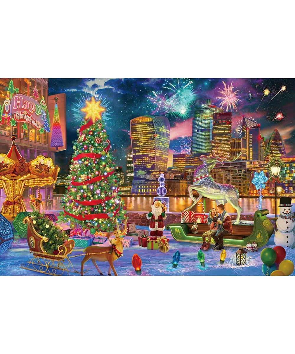 Puzzles Wooden Jigsaw Puzzle 1000 Pieces for Adults and Kids (Christmas Comes to Town) $22.37 - Jigsaw Puzzles