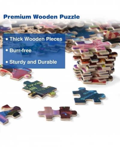 Puzzles Wooden Jigsaw Puzzle 1000 Pieces for Adults and Kids (Christmas Comes to Town) $22.37 - Jigsaw Puzzles