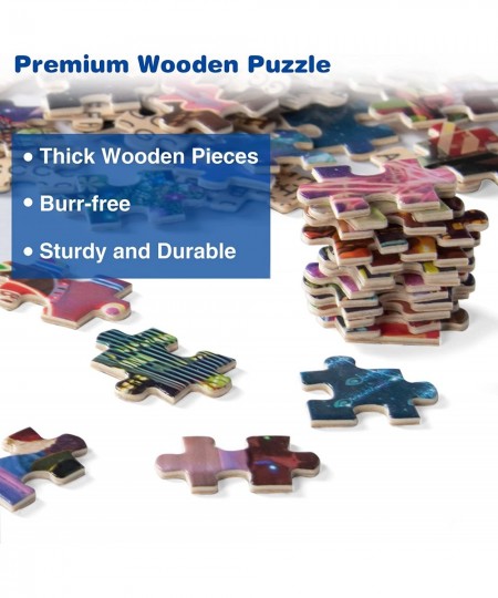 Puzzles Wooden Jigsaw Puzzle 1000 Pieces for Adults and Kids (Christmas Comes to Town) $22.37 - Jigsaw Puzzles