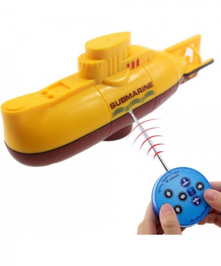 Mini RC Submarine Toy Remote Control Boat Ship Electric Dive Water Fish Tank Kids Birthday Gift (Yellow) $50.94 - Remote & Ap...