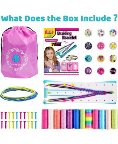 Friendship Bracelet Making Kit for Girls DIY Braided Rope Kids Jewelry Making Kit Craft Toys for 6 7 8 9 10 11 12 Years Girls...