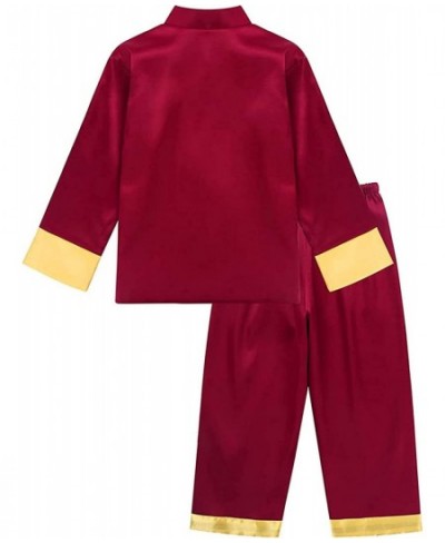 Boys Satin Embroidered Dragon Tang Uniform Traditional Chinese Kung Fu Outfit Tang Costume Martial Arts Suits $44.58 - Kids' ...