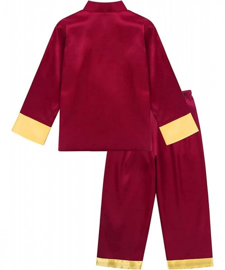 Boys Satin Embroidered Dragon Tang Uniform Traditional Chinese Kung Fu Outfit Tang Costume Martial Arts Suits $44.58 - Kids' ...