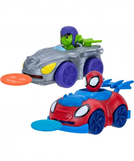 Disc Dasher Little Vehicle 2-Pack - 5” Disc Dashers Featuring Spidey Vs Green Goblin - Amazon Exclusive $22.67 - Kids' Play C...