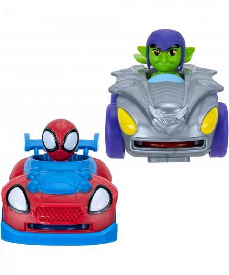 Disc Dasher Little Vehicle 2-Pack - 5” Disc Dashers Featuring Spidey Vs Green Goblin - Amazon Exclusive $22.67 - Kids' Play C...