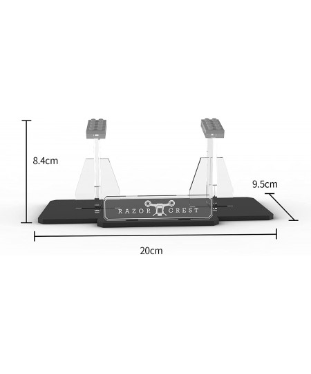 Display Stand for The Razor Crest Star Wars Lego Set 75292 Building Block Model Clear Acrylic Display Holder(Stand Only Witho...