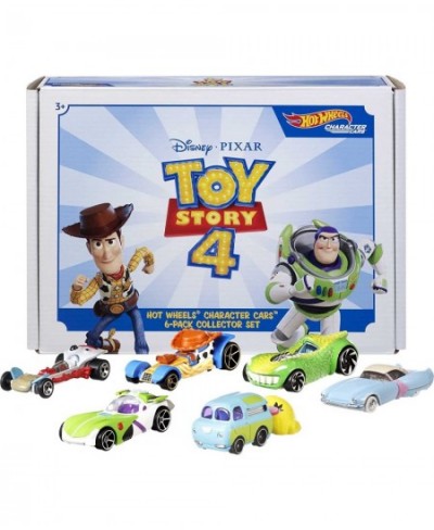 Disney Pixar Toy Story 4 Character Cars 1:64 Scale Woody Buzz Lightyear Bo Peep Forky Ducky and Bunny and Rex Ages 3 and Up [...