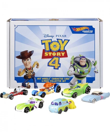 Disney Pixar Toy Story 4 Character Cars 1:64 Scale Woody Buzz Lightyear Bo Peep Forky Ducky and Bunny and Rex Ages 3 and Up [...