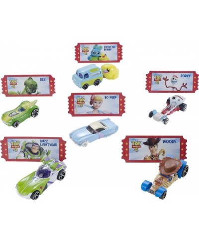 Disney Pixar Toy Story 4 Character Cars 1:64 Scale Woody Buzz Lightyear Bo Peep Forky Ducky and Bunny and Rex Ages 3 and Up [...