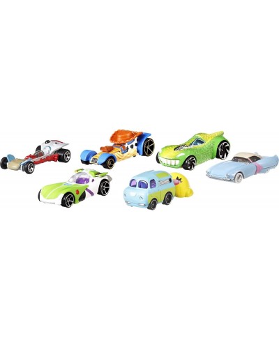 Disney Pixar Toy Story 4 Character Cars 1:64 Scale Woody Buzz Lightyear Bo Peep Forky Ducky and Bunny and Rex Ages 3 and Up [...