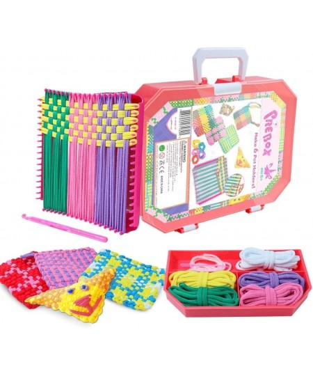 Girls Crafts with 1 Potholder Loom Weaving Kit & 1 Friendship Bracelet Making Kit Christmas Birthday Gifts for Girls Age 6 7 ...