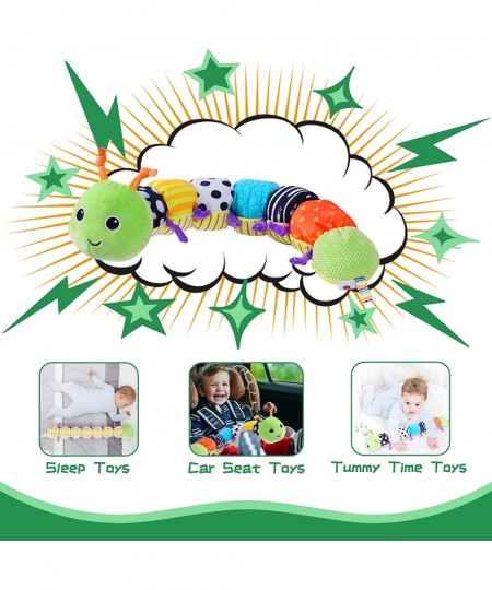 Baby Boy Tummy Time Musical Toy Infant Colorful Caterpillar Multi Textures Toy Suitable Baby Toy for 0-6 Months 6-12 + Months...