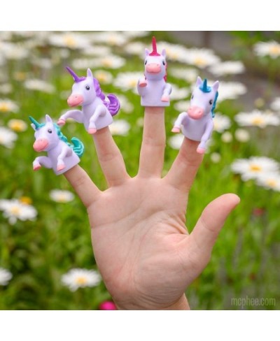 Archie Finger Unicorns - 4 Piece Finger Puppets Set $17.54 - Finger Puppets