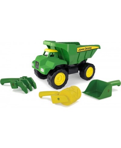 John Deere 15" Big Scoop Dump Truck Sandbox Toy with Sand Tools & John Deere Sandbox Vehicle (2 Pack) $77.92 - Sandboxes & Be...