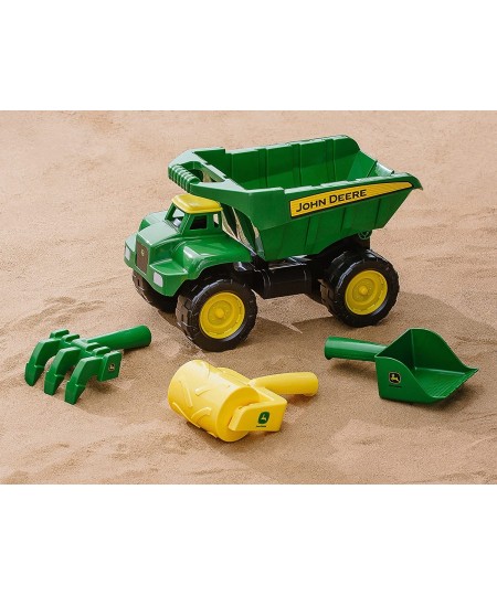 John Deere 15" Big Scoop Dump Truck Sandbox Toy with Sand Tools & John Deere Sandbox Vehicle (2 Pack) $77.92 - Sandboxes & Be...