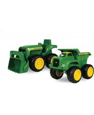 John Deere 15" Big Scoop Dump Truck Sandbox Toy with Sand Tools & John Deere Sandbox Vehicle (2 Pack) $77.92 - Sandboxes & Be...