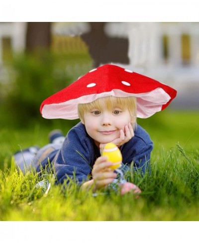 1pc Mushroom Hat Plant Cosplay Cap Mushroom Beret Mushroom Plush Headwear Beanie Hat for Boys Girls Party Favor $14.61 - Kids...