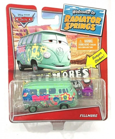 Pixar Disney Cars 1:55 Scale [Fillmore] with Bumper Sticker Welcome to Radiator Springs $56.90 - Kids' Play Cars & Race Cars