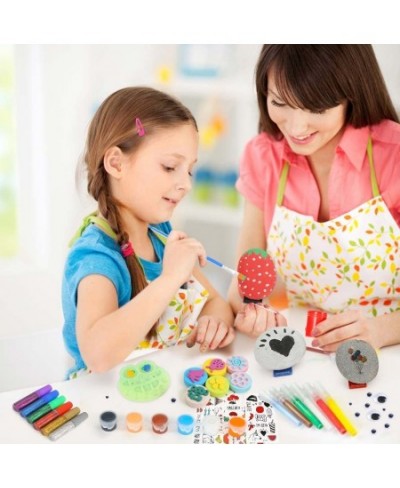 Rock Painting Kit for Kids 88PCS Creativity Arts Crafts DIY Supplies Kit with 12 Rocks and 24 Paints for Kid Painting Gifts T...