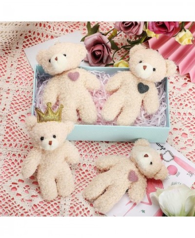 18 Pieces Mini Bear Toy 4.7 Inch Stuffed Tiny Bear Jointed Bear Soft Tiny Bear Doll for DIY Keychain Birthday Wedding Xmas De...