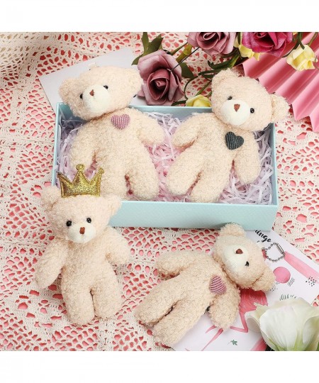 18 Pieces Mini Bear Toy 4.7 Inch Stuffed Tiny Bear Jointed Bear Soft Tiny Bear Doll for DIY Keychain Birthday Wedding Xmas De...