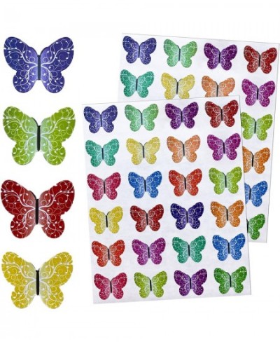 Color Butterfly Stickers Party Supplies for Toddler Kids and Adults in Swirls Patterns - Butterflies Scrapbooking Stickers fo...