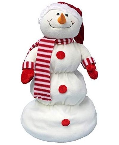 Up and Down Singing Snowman - Santa Hat Snowman Christmas Decoration $77.29 - Plush Interactive Toy Figures