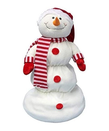 Up and Down Singing Snowman - Santa Hat Snowman Christmas Decoration $77.29 - Plush Interactive Toy Figures