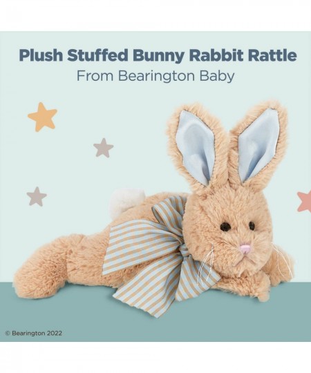 Bearington Baby Bunny Tail Plush Stuffed Animal Bunny with Rattle 8 inches $25.39 - Stuffed Animals & Teddy Bears