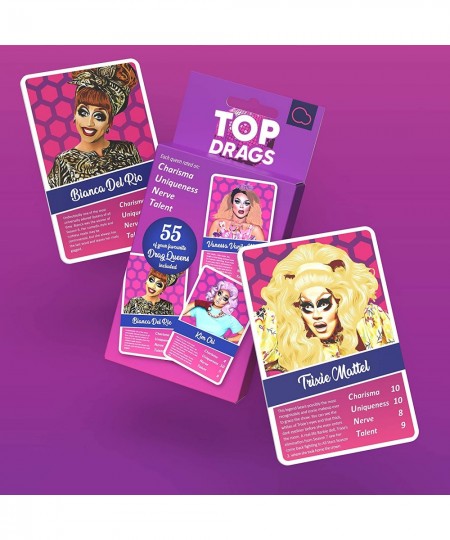 Top Drags Game - Trumps Card Game - Win Every Drag Queen to Win The Game - Suitable for Adults and Teenagers $26.24 - Card Games