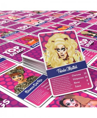 Top Drags Game - Trumps Card Game - Win Every Drag Queen to Win The Game - Suitable for Adults and Teenagers $26.24 - Card Games