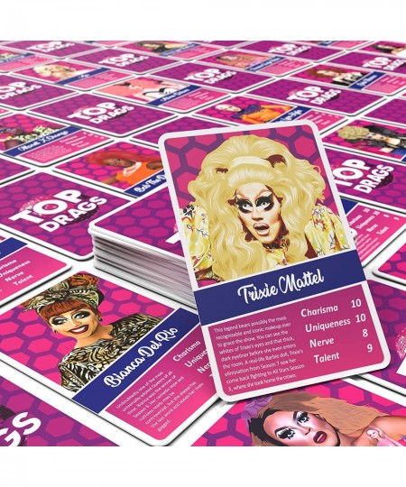 Top Drags Game - Trumps Card Game - Win Every Drag Queen to Win The Game - Suitable for Adults and Teenagers $26.24 - Card Games