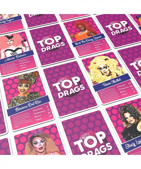 Top Drags Game - Trumps Card Game - Win Every Drag Queen to Win The Game - Suitable for Adults and Teenagers $26.24 - Card Games