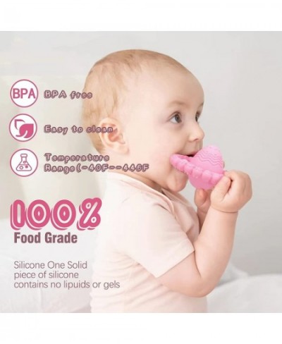 Baby Teething Toys for 6-12 Months BPA Free Silicone Easy to Hold Teether Rattle Toy Best Baby Toys Baby Shower Toys Infant B...