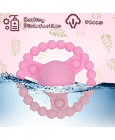 Baby Teething Toys for 6-12 Months BPA Free Silicone Easy to Hold Teether Rattle Toy Best Baby Toys Baby Shower Toys Infant B...