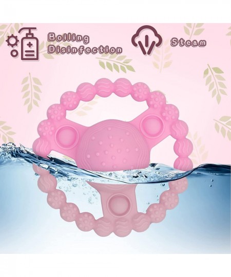 Baby Teething Toys for 6-12 Months BPA Free Silicone Easy to Hold Teether Rattle Toy Best Baby Toys Baby Shower Toys Infant B...