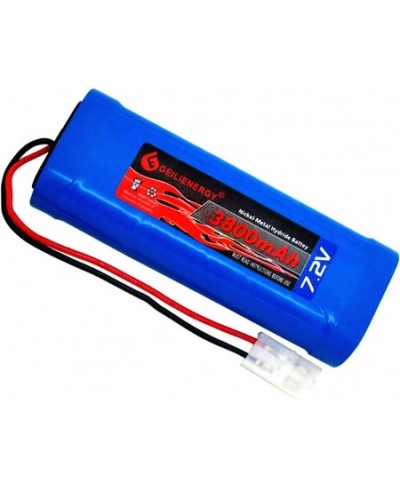 7.2V 3800mAh Battery Pack High Capacity 6-Cell NiMH Flat Battery Pack Replacement Hobby Battery for RC Car RC Truck RC Tank R...