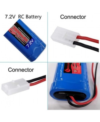 7.2V 3800mAh Battery Pack High Capacity 6-Cell NiMH Flat Battery Pack Replacement Hobby Battery for RC Car RC Truck RC Tank R...