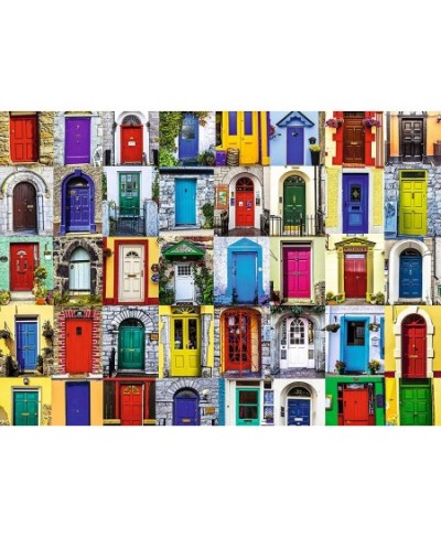 Doors of the World 1000 Piece Jigsaw Puzzle for Adults – Every piece is unique Softclick technology Means Pieces Fit Together...