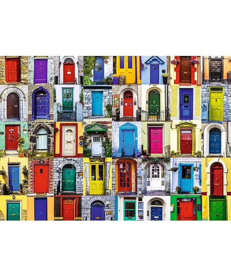 Doors of the World 1000 Piece Jigsaw Puzzle for Adults – Every piece is unique Softclick technology Means Pieces Fit Together...