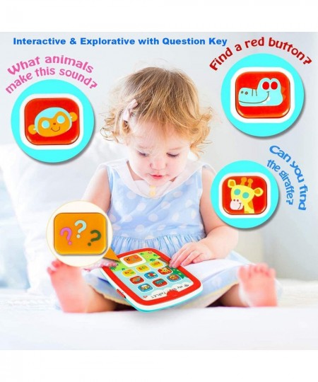 Baby Tablet Toys for 1 Year Old Boy 1 Year Old Girl Toys Light up Infant Toddler My First Learning Tablet Toy 12 Month Toys 6...