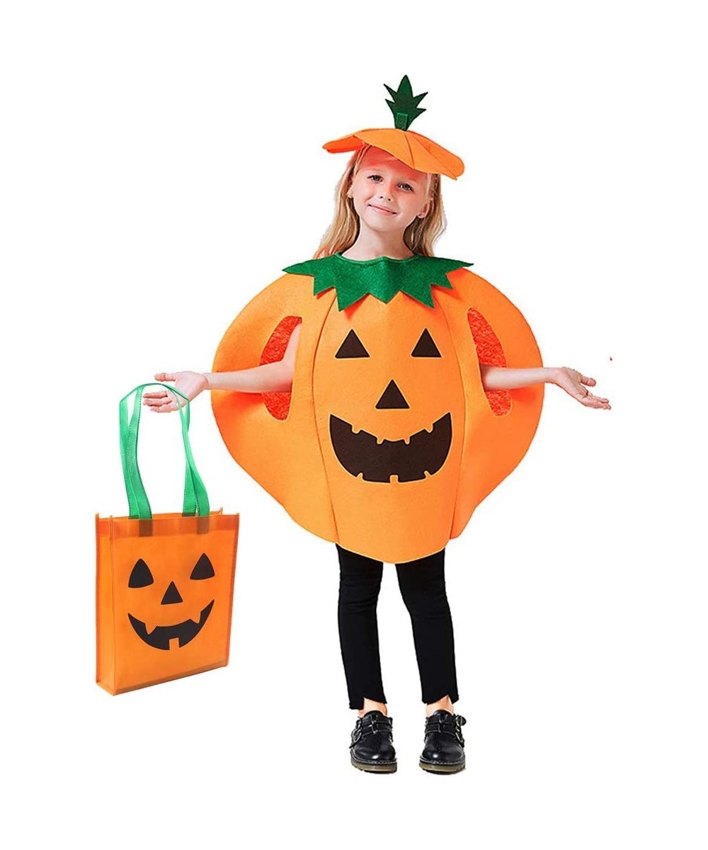 Halloween Kids Pumpkin Costume 3 PCS Pumpkin Cosplay Set For Boys Girls Included Pumpkin Tote Bag（9.8 x 11.8 inch) $17.19 - K...