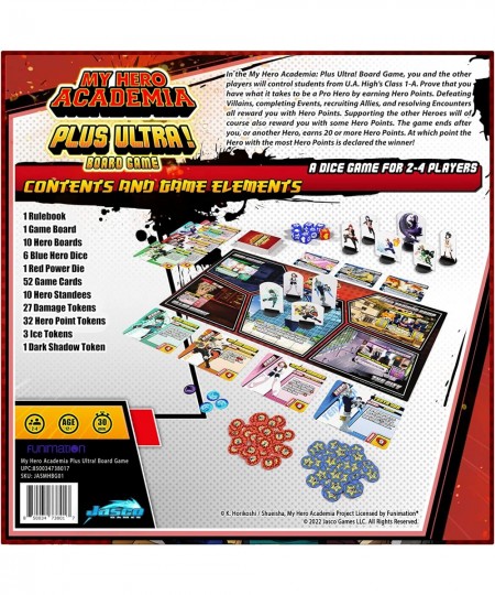 My Hero Academia Plus Ultra Board Strategy Game for Adults & Teens | Ages 14+ | 2-4 Players | Average Playtime 30 Minutes | M...